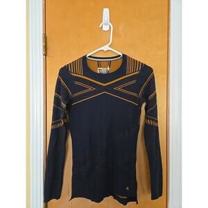 Smartwool Intraknit 200 Thermal Womens S Merino Crew Top Base Layer Outdoor